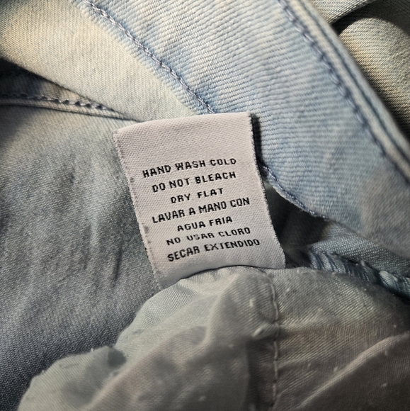 Easel Light Blue Distressed Flare Jeans Size Medium - Picture 5 of 7